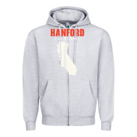 Heather Grey hanford california usa state america travel californian Zipper Hoodie - longCreatives