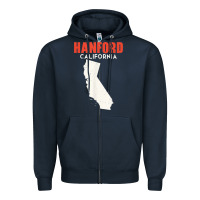 Hanford California Usa State America Travel Californian Zipper Hoodie | Teevron