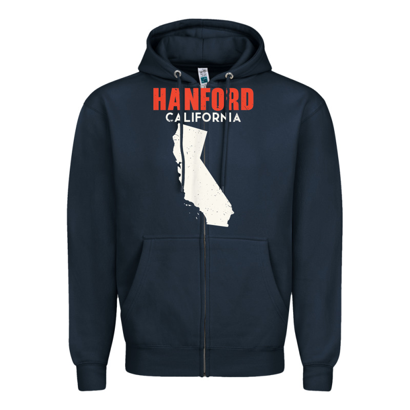 Hanford California Usa State America Travel Californian Zipper Hoodie by longCreatives | Teevron