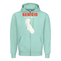 Seafoam hanford california usa state america travel californian Zipper Hoodie - longCreatives