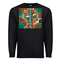 Black blessed cross Premium Sweatshirt - BarkalooDesign