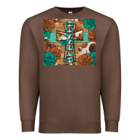 Chestnut blessed cross Premium Sweatshirt - BarkalooDesign