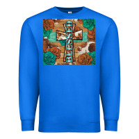 True Royal blessed cross Premium Sweatshirt - BarkalooDesign