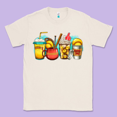 Softball Coffee Classic Tee Designed By Jasminsmagicworld