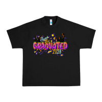 Black just graduated 2024 Urban Heavy Tee - CowGirlArtShop
