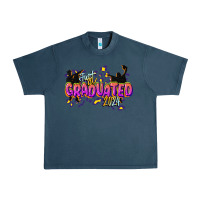 Midnight Navy just graduated 2024 Urban Heavy Tee - CowGirlArtShop