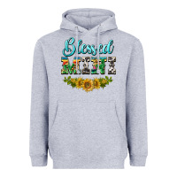 Heather Grey blessed mini Heavyweight Hoodie - BarkalooDesign
