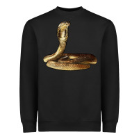 Black king cobra snake Heavyweight Sweatshirt - LillyAllenDesigns