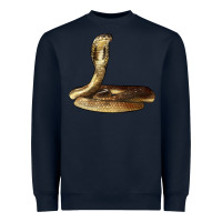 Navy king cobra snake Heavyweight Sweatshirt - LillyAllenDesigns