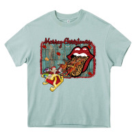 Arona Merry Christmas Lips Santa Heavy Core Tee - Bettercallsaul