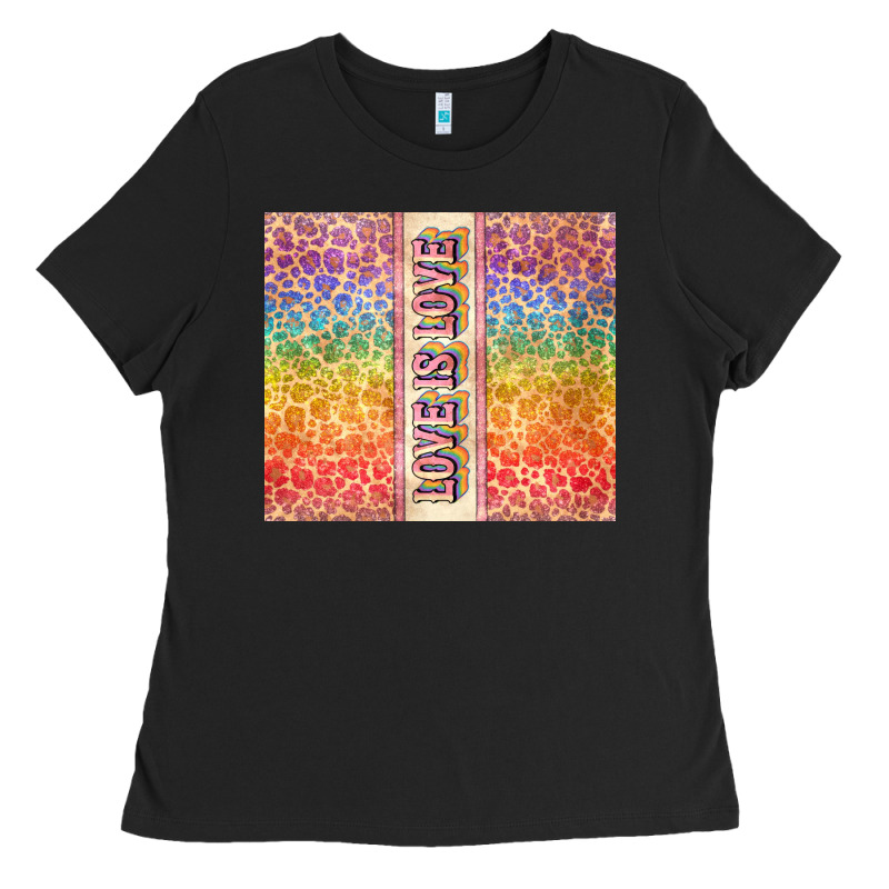 Love Is Love Pride Lgbtq+ Ladies Tee by NancyCooperArtShop | Teevron