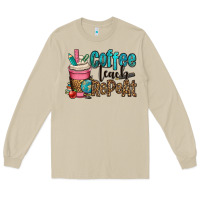 Mushroom coffee teach repeat Long Sleeve Tee - OliviaCreatesArt