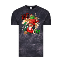 Cloud Black ho ho ho girl gnome Vintage Tee - CowGirlArtShop