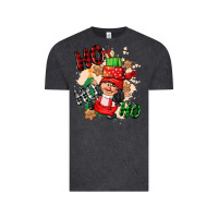 Vintage Black ho ho ho girl gnome Vintage Tee - CowGirlArtShop
