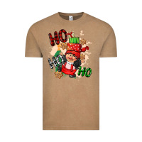 Vintage Coffee ho ho ho girl gnome Vintage Tee - CowGirlArtShop