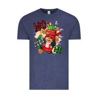 Vintage Denim ho ho ho girl gnome Vintage Tee - CowGirlArtShop