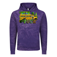 Cloud Purple Loads of luck School bus Vintage Hoodie - CowGirlArtShop