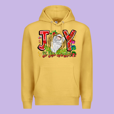 Joy To The World Premium Hoodie Designed By Cowhidedigitalart