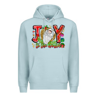 Blue Mist joy to the world Premium Hoodie - CowhideDigitalArt