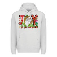 Dove Grey joy to the world Premium Hoodie - CowhideDigitalArt