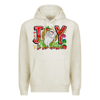 Oatmeal Heather joy to the world Premium Hoodie - CowhideDigitalArt