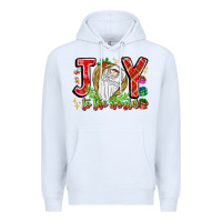 White joy to the world Premium Hoodie - CowhideDigitalArt