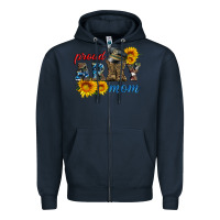 Navy proud army mom Zipper Hoodie - Artiststas