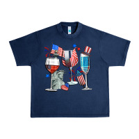 Navy american wine Urban Heavy Tee - CowGirlArtShop