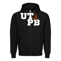 Black UTPB Permian Basin Student Zipper Hoodie - longCreatives