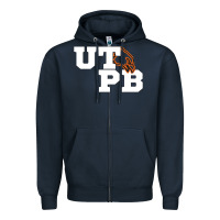 Navy UTPB Permian Basin Student Zipper Hoodie - longCreatives