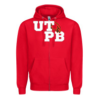 Red UTPB Permian Basin Student Zipper Hoodie - longCreatives