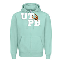Seafoam UTPB Permian Basin Student Zipper Hoodie - longCreatives