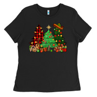 Black Mexican Christmas trees Ladies Tee - NancyCooperArtShop