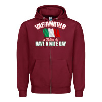 Burgundy Vaffanculo Have A Nice Day  Funny Italian Zipper Hoodie - longCreatives