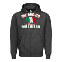 Charcoal Heather Vaffanculo Have A Nice Day  Funny Italian Zipper Hoodie - longCreatives
