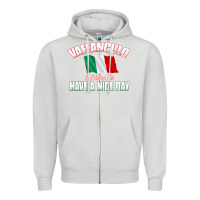 Dove Grey Vaffanculo Have A Nice Day  Funny Italian Zipper Hoodie - longCreatives