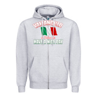 Heather Grey Vaffanculo Have A Nice Day  Funny Italian Zipper Hoodie - longCreatives
