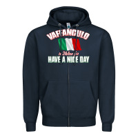 Navy Vaffanculo Have A Nice Day  Funny Italian Zipper Hoodie - longCreatives