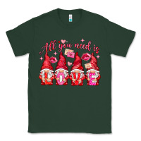 Sports Green All you need is love gnomies Valentine's Day Classic Tee - HowdyJamesFarm