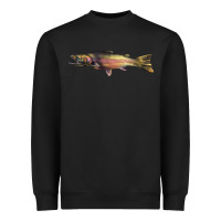 Black Steelhead Trout Heavyweight Sweatshirt - LillyAllenDesigns