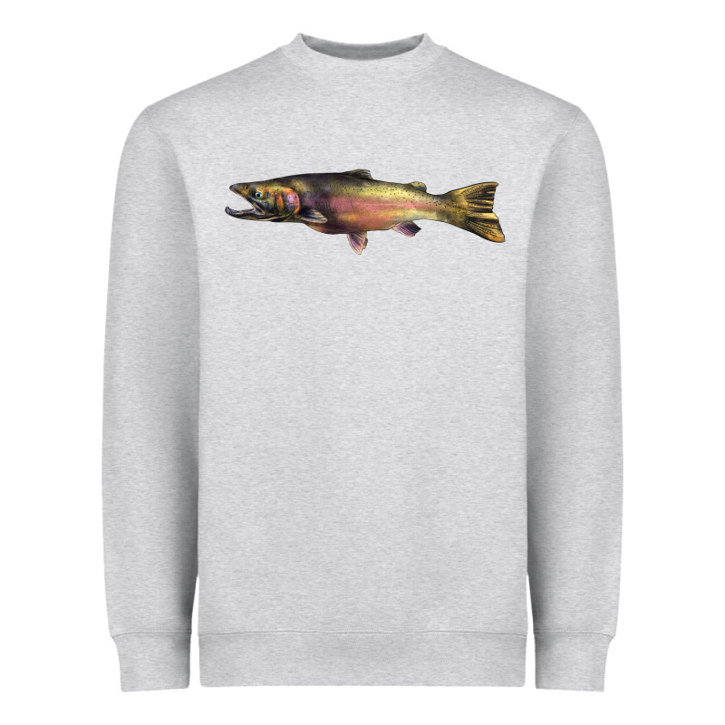 Steelhead Trout Heavyweight Sweatshirt by LillyAllenDesigns | Teevron