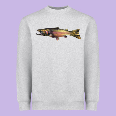 Steelhead Trout Heavyweight Sweatshirt Designed By Lillyallendesigns