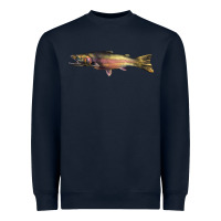 Navy Steelhead Trout Heavyweight Sweatshirt - LillyAllenDesigns