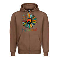 Chestnut daisy peace sign hippie soul tshirt flower lovers gifts Zipper Hoodie - longCreatives
