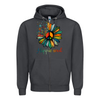 Smoke daisy peace sign hippie soul tshirt flower lovers gifts Zipper Hoodie - longCreatives