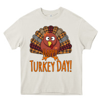 Cream Happy Turkey Day - Thanksgiving Party Heavy Core Tee - Bettercallsaul