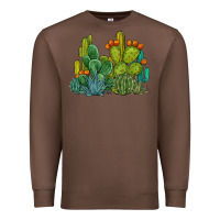 Chestnut watercolor cactus Premium Sweatshirt - BarkalooDesign