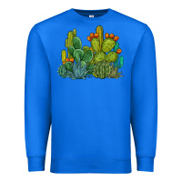 True Royal watercolor cactus Premium Sweatshirt - BarkalooDesign