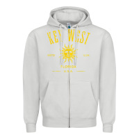 Dove Grey key west florida vintage distressed style design souvenir Zipper Hoodie - longCreatives