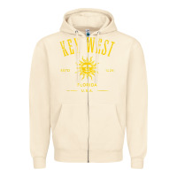 Sandshell key west florida vintage distressed style design souvenir Zipper Hoodie - longCreatives